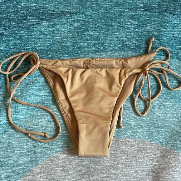 NWT A. L. C Nude Brown Amina String Bikini Bottom - Picture 5 of 10